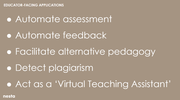 Educator-facing applications